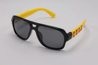 Детские солнцезащитные очки M&J UV400 Черный-Желтый (0102) 0102 фото