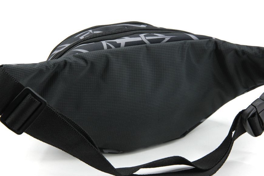 Сумка на пояс (бананка) M&J Sport Черный-Синий 21х14х8 см (2060) 2060 фото