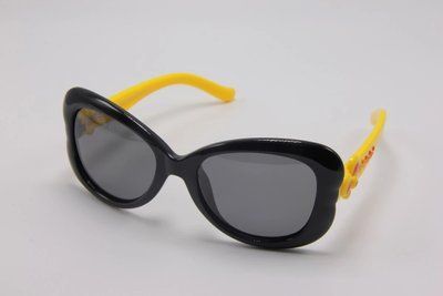 Детские солнцезащитные очки M&J UV400 Черный-Желтый (0137) 0137 фото