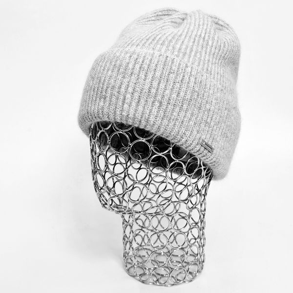 Комплект жіночий зимовий ангора з вовною на флісі (шапка+шарф+рукавички) ODYSSEY 56-58 см сірий 12703 - 8091 - 4001 джейд фото