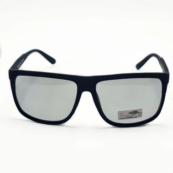 Солнцезащитные очки мужские поляризационные с фотохромной линзой Polarized серый (359) 359 фото
