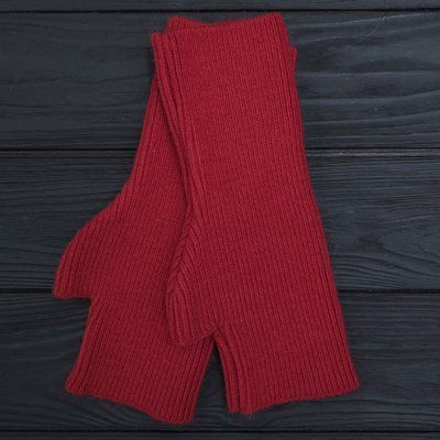 Митенки (перчатки) женские шерсть-ангора ODYSSEY One Size Красный 4343 4343-п фото