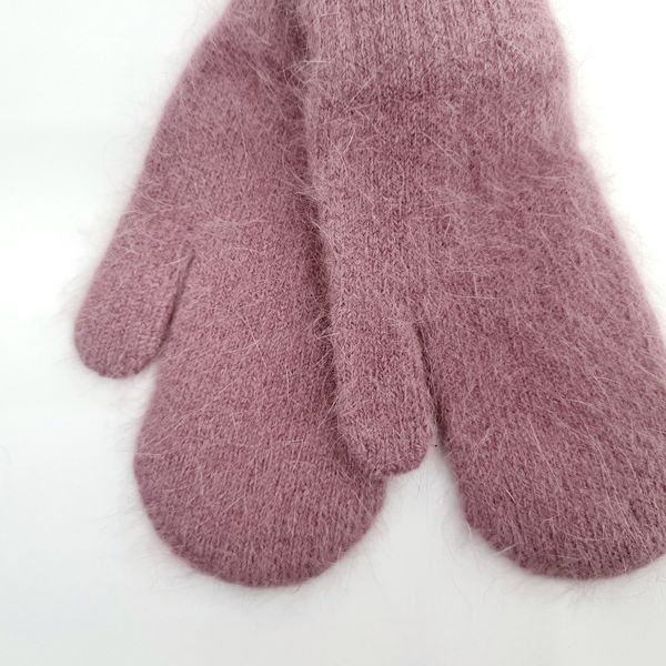 Комплект жіночий зимовий ангоровий (шапка+шарф+рукавиці) ODYSSEY 55-58 см пудровий 12853 - 8079 - 4149 гуна фото