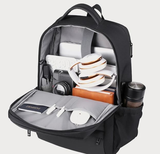 Рюкзак мужской M&J Оксфорд Черный 45х30х13 (18) см объем 17-24 л (2136) 2136 фото