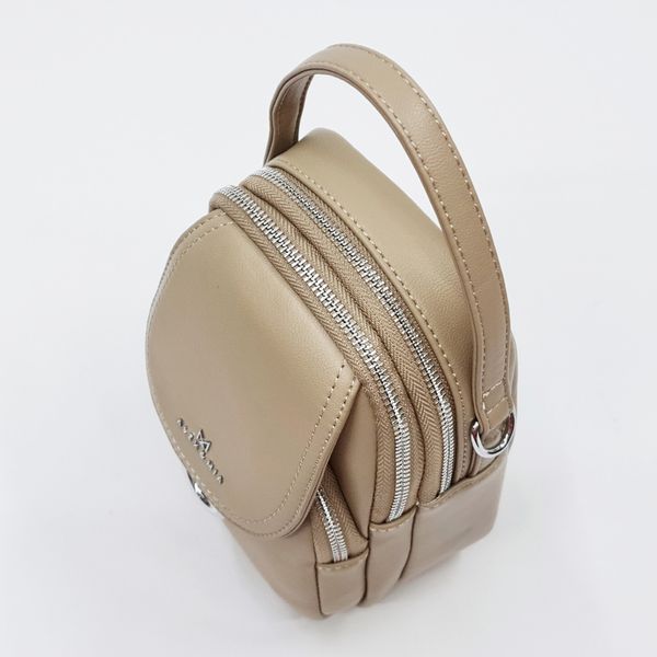 Сумка женская кросс-боди Alex&Mia 20х14х8 см Бежевый (4268) 4268 фото
