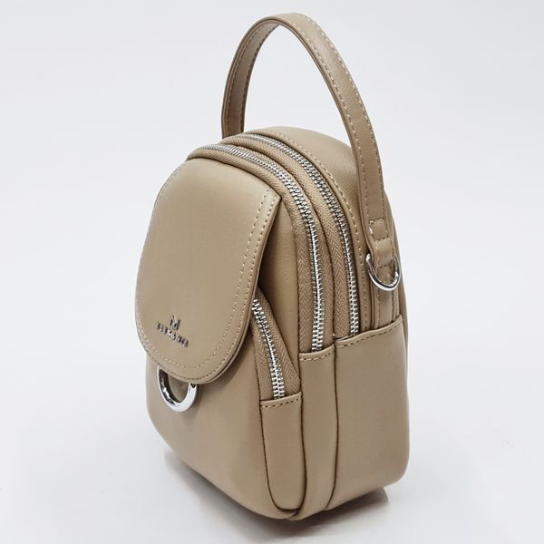 Сумка женская кросс-боди Alex&Mia 20х14х8 см Бежевый (4268) 4268 фото