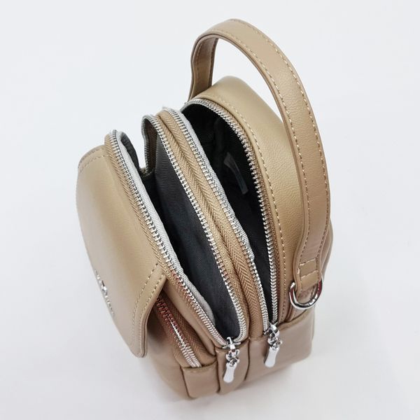 Сумка женская кросс-боди Alex&Mia 20х14х8 см Бежевый (4268) 4268 фото