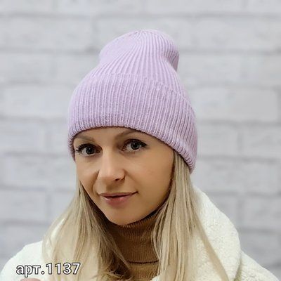 Шапка молодежная с кашемиром M&JJ ЙОРК Сирень 1137 йорк фото