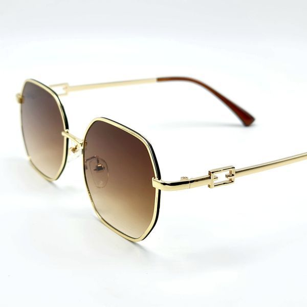 Сонцезахисні окуляри M&J Жіночі коричневий градієнт (7042) 7042 фото