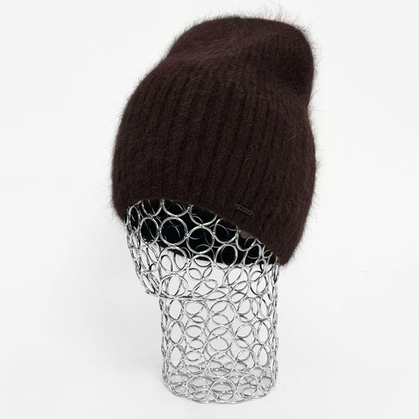 Комплект жіночий зимовий ангоровий на флісі (шапка+шарф+рукавиці) ODYSSEY 55-58 см шоколадний 12817 - 8061 - 4124 юкка фото