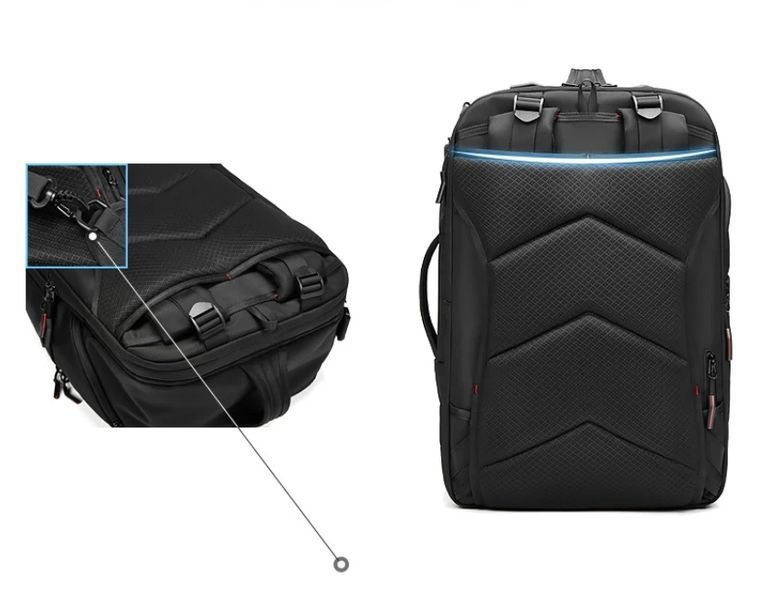 Рюкзак чоловічий M&J Оксфорд Чорний 55х33х20 см об'єм 36 л (2114) 2114 фото
