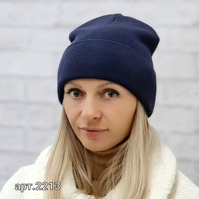 Шапка женская M&JJ OZ Синий 2213 2213 фото