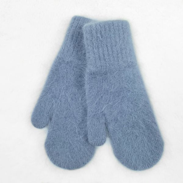Комплект женский зимний из ангоры (шапка+варежки) ODYSSEY 55-58 см Джинс 12203 - 4147 12203 - 4147 фото